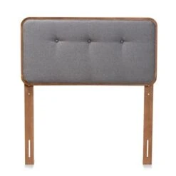 Twin Palina Upholstered And Wood Headboard - Baxton Studio