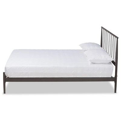 Samir Metal Platform Bed Black - Baxton Studio 8 Samir Metal Platform Bed Black - Baxton Studio - Image 6