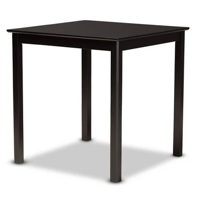 5pc Chandler Pub Dining Set Sand/Espresso - Baxton Studio 4 5pc Chandler Pub Dining Set Sand/Espresso - Baxton Studio - Image 2