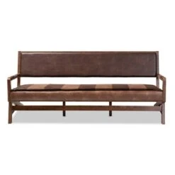 Rovelyn Faux Leather Finished Wood Sofa Brown - Baxton Studio -Home Furniture Shop-Baxton Studio GUEST e0e06c5c 5081 40d8 a387 dfbd7744d699