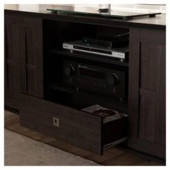 Unna Wood TV Cabinet With 2 Sliding Doors And Drawer TV Stand For TVs Up To 70" Dark Brown - Baxton Studio 11 Unna Wood TV Cabinet With 2 Sliding Doors And Drawer TV Stand For TVs Up To 70" Dark Brown - Baxton Studio -Home Furniture Shop-Baxton Studio GUEST e1635716 22af 4fa8 b59b 931302ff69f8