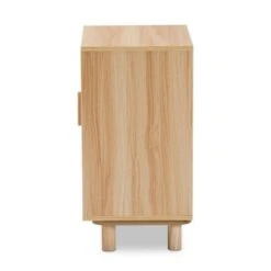 Maclean Rattan Wood 1 Door Nightstand Natural/Brown - Baxton Studio -Home Furniture Shop-Baxton Studio GUEST e1a310c4 4473 4004 8a70 ee78dd6cdb99