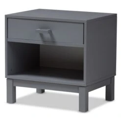 Deirdre Modern And Contemporary Wood 1 Drawer Nightstand - Baxton Studio 23 Deirdre Modern And Contemporary Wood 1 Drawer Nightstand - Baxton Studio -Home Furniture Shop-Baxton Studio GUEST e1b8279a c2fe 4683 b505 068db9443cf4