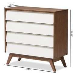 Hildon Mid-Century Modern Wood 4 Drawer Storage Chest Brown - Baxton Studio 11 Hildon Mid-Century Modern Wood 4 Drawer Storage Chest Brown - Baxton Studio -Home Furniture Shop-Baxton Studio GUEST e1c1f4ff 8480 488f 975a c1741d960096