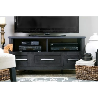 Espresso Finished 3 Drawers TV Stand For TVs Up To 47" Dark Brown - Baxton Studio 3 Espresso Finished 3 Drawers TV Stand For TVs Up To 47" Dark Brown - Baxton Studio