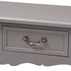 Capucine Finished Wood 2 Drawer Console Table Gray - Baxton Studio -Home Furniture Shop-Baxton Studio GUEST e1f606fb 06ce 4e93 9b46 4850706acb03