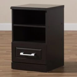 Odelia Modern And Contemporary Finished 1 Drawer Nightstand Dark Brown - Baxton Studio 16 Odelia Modern And Contemporary Finished 1 Drawer Nightstand Dark Brown - Baxton Studio -Home Furniture Shop-Baxton Studio GUEST e2a7dbee 6efe 4807 a4cc 3392d7b52490