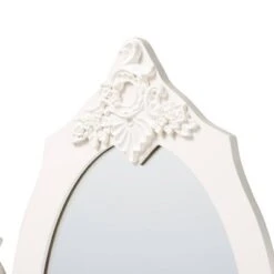 2pc Macsen Wood Vanity Set With Adjustable Mirror White - Baxton Studio -Home Furniture Shop-Baxton Studio GUEST e2aabbdd 750d 4060 92e5 7ec862b8517d