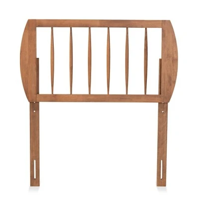 Norman Wood Headboard Walnut - Baxton Studio 3 Norman Wood Headboard Walnut - Baxton Studio