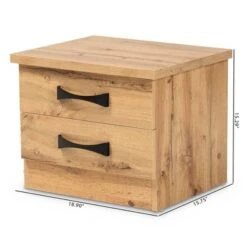 Colburn Wood 2 Drawer Nightstand Oak Brown - Baxton Studio 12 Colburn Wood 2 Drawer Nightstand Oak Brown - Baxton Studio -Home Furniture Shop-Baxton Studio GUEST e39b1837 3b57 4837 9f86 302797f6a3f8