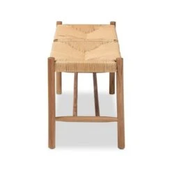 Saura Oak Wood Hemp Dining Bench Brown - Baxton Studio -Home Furniture Shop-Baxton Studio GUEST e3f3ac39 8a7c 4a6c a12d f25b0d9bcdb5