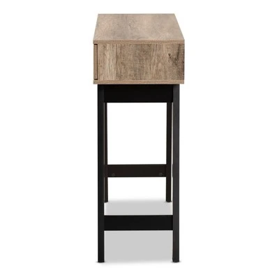 Wales Wood 2 Drawer Console Table Light Brown - Baxton Studio 5 Wales Wood 2 Drawer Console Table Light Brown - Baxton Studio - Image 3