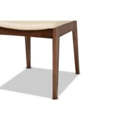 2pc Afton Faux Leather Upholstered And Wood Dining Chair Set - Baxton Studio -Home Furniture Shop-Baxton Studio GUEST e5ad9f6e 270c 45ac 9d69 c6903f39b78c