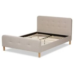 Full Samson Mid Century Fabric Upholstered Platform Bed Light Beige - Baxton Studio 7 Full Samson Mid Century Fabric Upholstered Platform Bed Light Beige - Baxton Studio -Home Furniture Shop-Baxton Studio GUEST e5fa05fc 9bd4 4424 b5e4 3bc103b29760