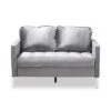 Baxton Studio Clara Velvet Fabric Upholstered 2 Seater Loveseat Gray - BaxtonStudio 2 Baxton Studio Clara Velvet Fabric Upholstered 2 Seater Loveseat Gray - BaxtonStudio -Home Furniture Shop-Baxton Studio GUEST e60f0163 b1e7 4a7e 97dd a49082931ab0