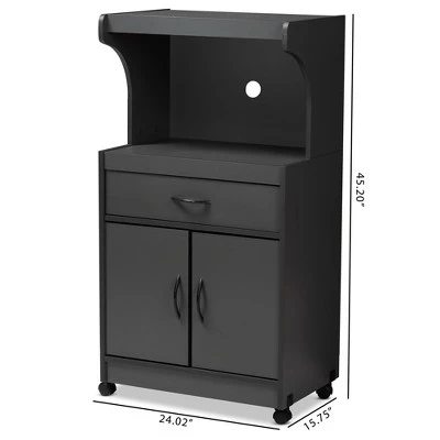 Tannis Finished Kitchen Cabinet - Baxton Studio 9 Tannis Finished Kitchen Cabinet - Baxton Studio - Image 7