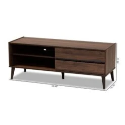 TV Stand For TVs Up To 50" Suli Wood Brown - Baxton Studio -Home Furniture Shop-Baxton Studio GUEST e6b6bb4e d339 4d4e 9a6b 482a8351dd9e