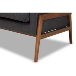 Perris Fabric Upholstered Walnut Wood Lounge Chair - Baxton Studio 16 Perris Fabric Upholstered Walnut Wood Lounge Chair - Baxton Studio -Home Furniture Shop-Baxton Studio GUEST e732a2a9 5d0d 4912 8464 83dab2c9d986