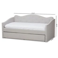 Twin Kaija Modern And Contemporary Fabric Daybed With Trundle Gray - Baxton Studio -Home Furniture Shop-Baxton Studio GUEST e7b2ceb9 9e37 4535 a0e5 093f1084f49d