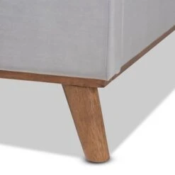 King Adelie Velvet Wingback Platform Bed Light Gray/Walnut - Baxton Studio 11 King Adelie Velvet Wingback Platform Bed Light Gray/Walnut - Baxton Studio -Home Furniture Shop-Baxton Studio GUEST e8158616 b724 44ca ade0 e6d1f03b6112