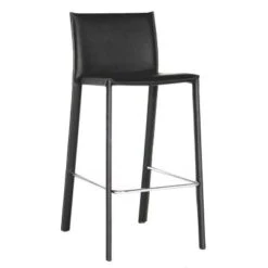 Set Of 2 Crawford Leather Counter Height Stools - Baxton Studio -Home Furniture Shop-Baxton Studio GUEST ea08401c 538c 48b4 8df3 8efcce39afd2