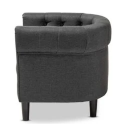 Bisset Chesterfield Chair Gray - Baxton Studio -Home Furniture Shop-Baxton Studio GUEST ea6be8cb 7825 49d8 a991 6da18e638ece