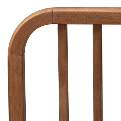 Neilan Wood Platform Bed Walnut Brown - Baxton Studio 7 Neilan Wood Platform Bed Walnut Brown - Baxton Studio - Image 5