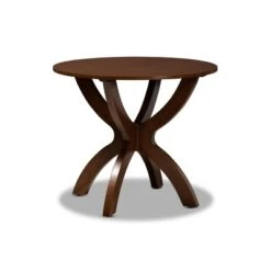35" Tilde Wide Round Wood Dining Table - Baxton Studio -Home Furniture Shop-Baxton Studio GUEST ede02a1c c27e 47ad a094 086f780d43f1