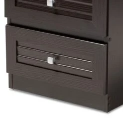 Carine Modern And Contemporary Finished 2 Drawer Nightstand Dark Brown - Baxton Studio -Home Furniture Shop-Baxton Studio GUEST efbd8318 1885 418c 8aa6 3dee6e4bc661