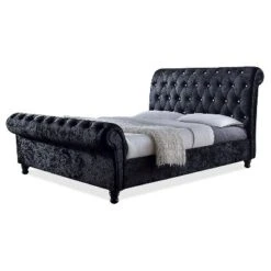 Castello Velvet Upholstered Faux Crystal - Buttoned Sleigh Platform Bed - Baxton Studio 11 Castello Velvet Upholstered Faux Crystal - Buttoned Sleigh Platform Bed - Baxton Studio -Home Furniture Shop-Baxton Studio GUEST f0f3cb41 50c2 43e3 9abb 5e40d0ea1169