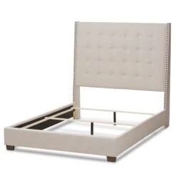 Georgette Modern And Contemporary Fabric Upholstered Bed - Baxton Studio 11 Georgette Modern And Contemporary Fabric Upholstered Bed - Baxton Studio -Home Furniture Shop-Baxton Studio GUEST f1009a1f 67f8 4cf2 ba80 49ae2e19ab0e