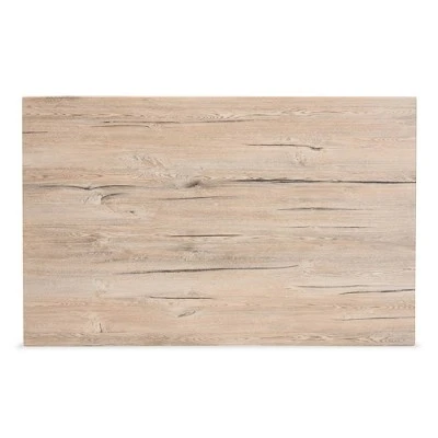 5pc Carmen Wood And Metal Dining Set Oak Brown/Dark Brown - Baxton Studio 5 5pc Carmen Wood And Metal Dining Set Oak Brown/Dark Brown - Baxton Studio - Image 3