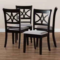 Set Of 4 Clarke Dining Chair - Baxton Studio -Home Furniture Shop-Baxton Studio GUEST f1cf36eb d7b0 49be 9e39 d8928a1f78f4