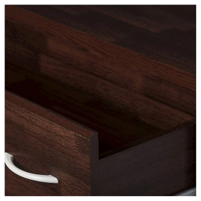 Mayson Modern And Contemporary Wood 4 Drawer Storage Chest Oak Brown Finish - Baxton Studio 6 Mayson Modern And Contemporary Wood 4 Drawer Storage Chest Oak Brown Finish - Baxton Studio - Image 4