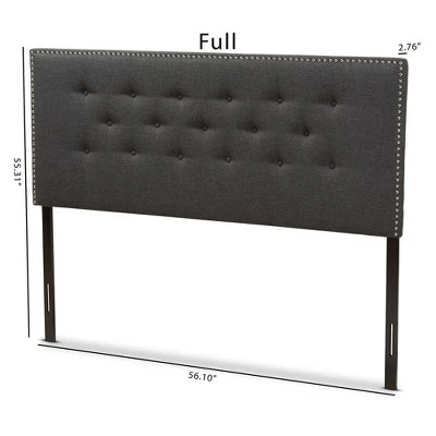 Windsor Modern And Contemporary Fabric Headboard - Baxton Studio 7 Windsor Modern And Contemporary Fabric Headboard - Baxton Studio - Image 5