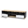 Reed 2 Drawer Wood TV Stand For TVs Up To 75" White/Oak - Baxton Studio -Home Furniture Shop-Baxton Studio GUEST f26f5086 b5c5 4c81 8ba9 6ab6231bbbaf