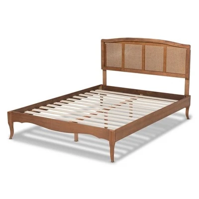 Marieke Wood Platform Bed Ash Walnut - Baxton Studio 4 Marieke Wood Platform Bed Ash Walnut - Baxton Studio - Image 2