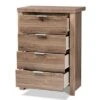 Laverne Modern And Contemporary Oak Finished 4 Drawer Chest Brown - Baxton Studio -Home Furniture Shop-Baxton Studio GUEST f478c588 2c66 4de5 be30 ec0438473b09