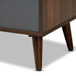 Garrick Two-Toned Wood 1 Drawer TV Stand For TVs Up To 50" Gray/Walnut Brown - Baxton Studio 15 Garrick Two-Toned Wood 1 Drawer TV Stand For TVs Up To 50" Gray/Walnut Brown - Baxton Studio -Home Furniture Shop-Baxton Studio GUEST f6833793 9b3b 46e5 87d2 b5c7bb92e1b2