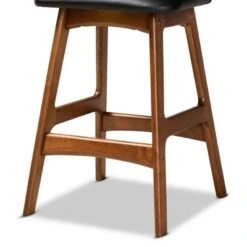 2pc Darrin Faux Leather And Wood Counter Height Barstools Black/Walnut/Brown - Baxton Studio 11 2pc Darrin Faux Leather And Wood Counter Height Barstools Black/Walnut/Brown - Baxton Studio -Home Furniture Shop-Baxton Studio GUEST f6d85195 3a9e 4aed 8a27 768e8de6a669