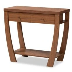 Capote Wood 2 Drawer Console Table - Baxton Studio -Home Furniture Shop-Baxton Studio GUEST f779ac3b 17a6 4bd5 89f1 fea0310540ac