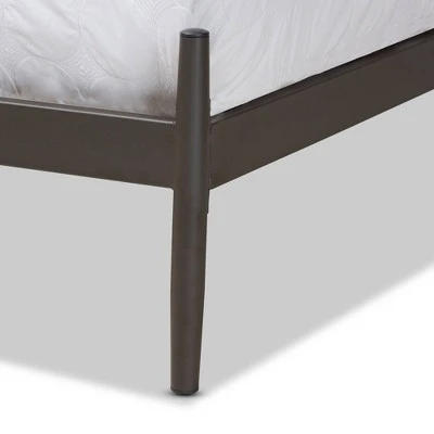 Samir Metal Platform Bed Black - Baxton Studio 4 Samir Metal Platform Bed Black - Baxton Studio - Image 2