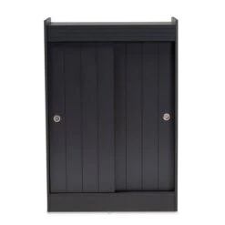 2 Door Leone Finished Wood Entryway Shoe Storage Cabinet Black - Baxton Studio -Home Furniture Shop-Baxton Studio GUEST f7fe1605 f667 4b6e b4a0 faea07d7b8bb
