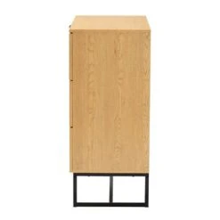 Sawyer Wood And Metal 3 Drawer Storage Cabinet With Natural Rattan Oak Brown/Black - Baxton Studio 13 Sawyer Wood And Metal 3 Drawer Storage Cabinet With Natural Rattan Oak Brown/Black - Baxton Studio -Home Furniture Shop-Baxton Studio GUEST f861538a 01ab 4843 a74e 9636fa9a4e7c