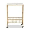Jacek Metal Wine Cart With Marble Tabletop Gold - Baxton Studio -Home Furniture Shop-Baxton Studio GUEST f9680cad 0951 4530 9eff cccdb3b9405e