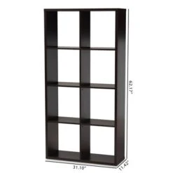 Janne 8 Cube Multipurpose Storage Shelf Dark Brown - Baxton Studio -Home Furniture Shop-Baxton Studio GUEST f96fa2b8 a6dc 41ff 8ee0 9e14c0a35a89