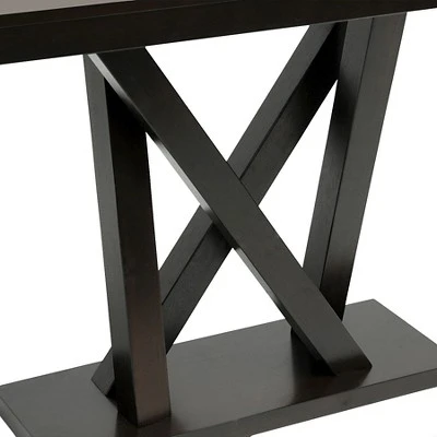 Everdon Modern Sofa Table Dark Brown - Baxton Studio 4 Everdon Modern Sofa Table Dark Brown - Baxton Studio - Image 2