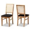 Set Of 2 Idris Fabric Upholstered Rattan Dining Chairs Black/Oak Brown - Baxton Studio 2 Set Of 2 Idris Fabric Upholstered Rattan Dining Chairs Black/Oak Brown - Baxton Studio -Home Furniture Shop-Baxton Studio GUEST fab58cb3 2bdd 4b38 8956 44edf52ab421
