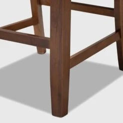 Set Of 2 Caron Fabric Upholstered Wood Counter Height Pub Chair Set Gray/Walnut - Baxton Studio -Home Furniture Shop-Baxton Studio GUEST fac9870c aa75 4685 af11 a3c5427a7b30