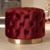 Valeria Velvet Button Tufted Ottoman Burgundy Heather - Baxton Studio 1 Valeria Velvet Button Tufted Ottoman Burgundy Heather - Baxton Studio -Home Furniture Shop-Baxton Studio GUEST fad72d09 83f3 430f b5f8 620c3915a891